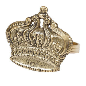 Gold Crown Napkin Ring